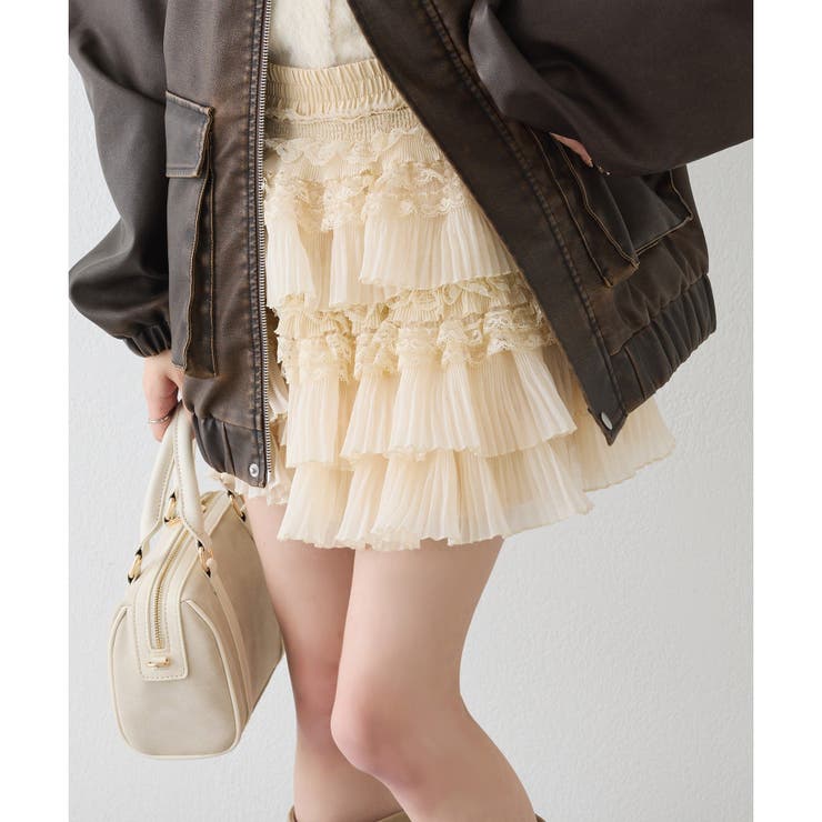 【one after another】フリルミニスカート | NICE CLAUP / OLIVE des OLIVE　OUTLET | 詳細画像24 