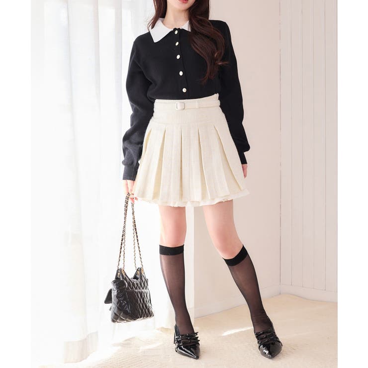 【one after another】【SMサイズ展開あり】ベルト付きレイヤード… | NICE CLAUP / OLIVE des OLIVE　OUTLET | 詳細画像4 