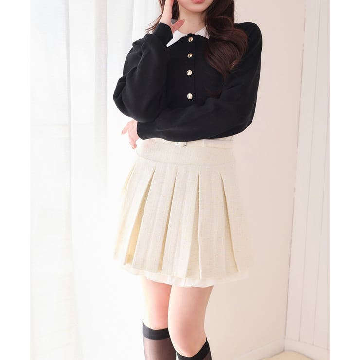 【one after another】【SMサイズ展開あり】ベルト付きレイヤード… | NICE CLAUP / OLIVE des OLIVE　OUTLET | 詳細画像3 
