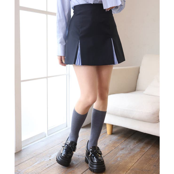 【one after another】配色プリーツスカート | NICE CLAUP / OLIVE des OLIVE　OUTLET | 詳細画像6 