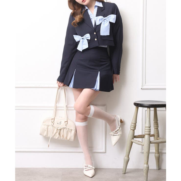 【one after another】配色プリーツスカート | NICE CLAUP / OLIVE des OLIVE　OUTLET | 詳細画像11 