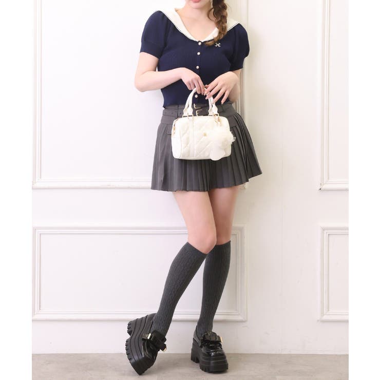 【one after another】ダブルベルトミニスカ | NICE CLAUP / OLIVE des OLIVE　OUTLET | 詳細画像22 