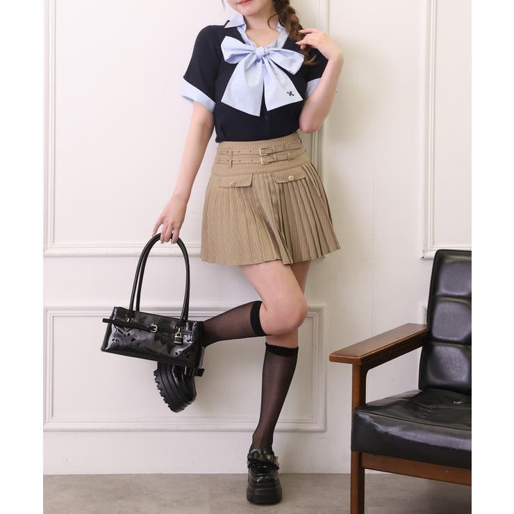 【one after another】ダブルベルトミニスカ | NICE CLAUP / OLIVE des OLIVE　OUTLET | 詳細画像10 