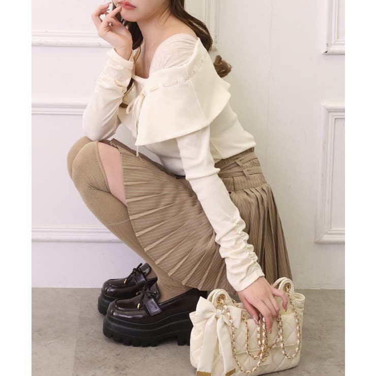 【one after another】ダブルベルトミニスカ | NICE CLAUP / OLIVE des OLIVE　OUTLET | 詳細画像5 