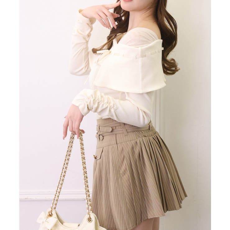 【one after another】ダブルベルトミニスカ | NICE CLAUP / OLIVE des OLIVE　OUTLET | 詳細画像6 