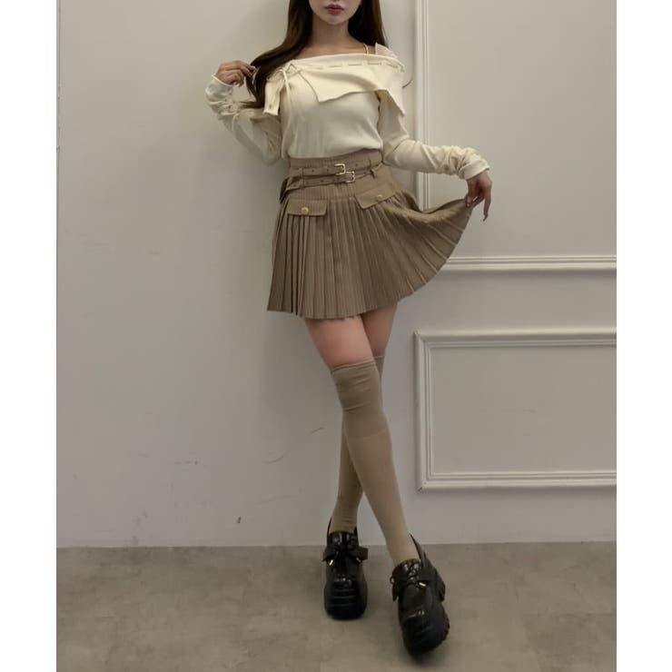【one after another】ダブルベルトミニスカ | NICE CLAUP / OLIVE des OLIVE　OUTLET | 詳細画像38 