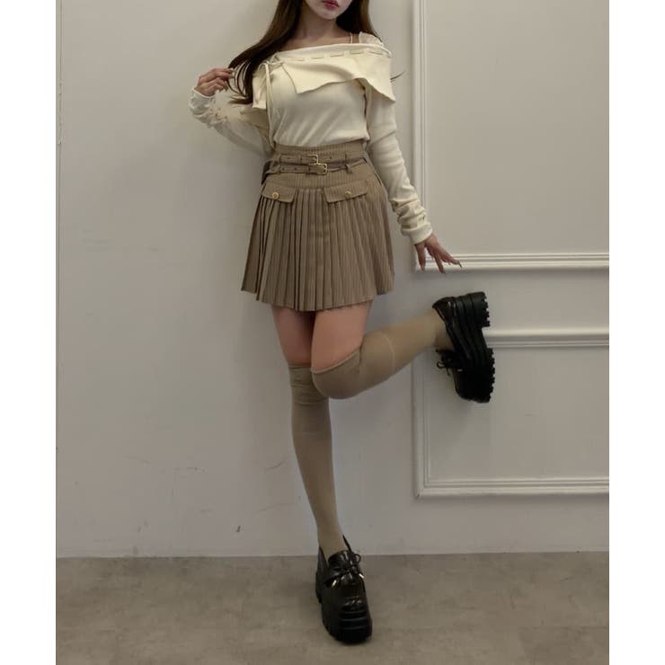 【one after another】ダブルベルトミニスカ | NICE CLAUP / OLIVE des OLIVE　OUTLET | 詳細画像39 