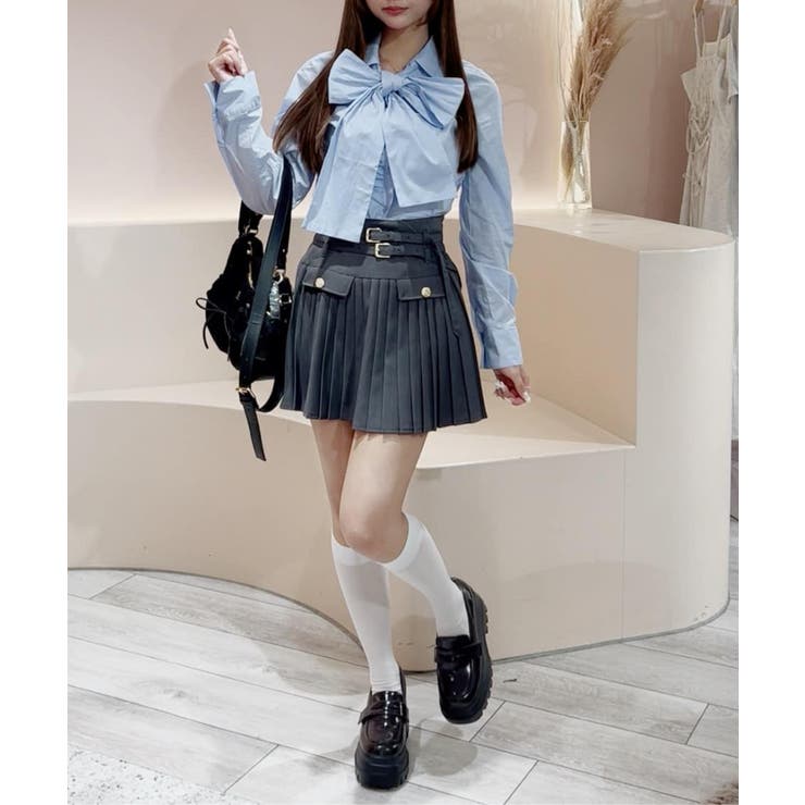 【one after another】ダブルベルトミニスカ | NICE CLAUP / OLIVE des OLIVE　OUTLET | 詳細画像45 