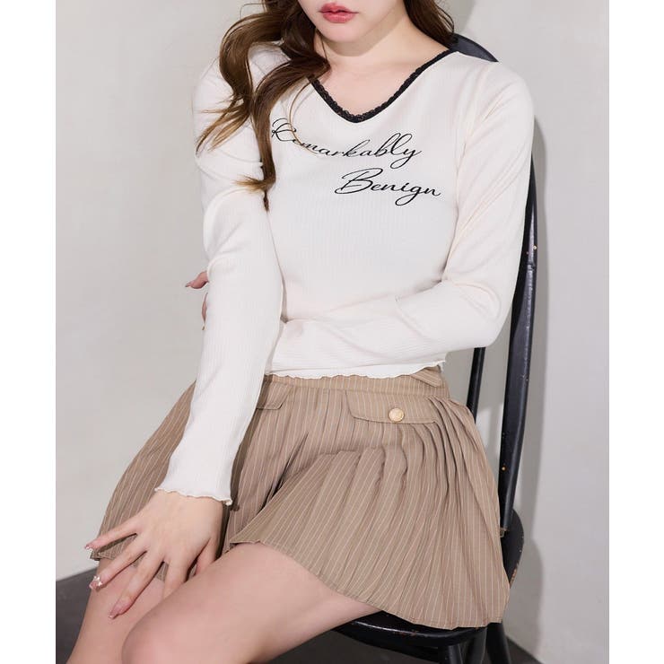 【one after another】【SMサイズ展開あり】ダブルベルト付きプリ… | NICE CLAUP / OLIVE des OLIVE　OUTLET | 詳細画像6 