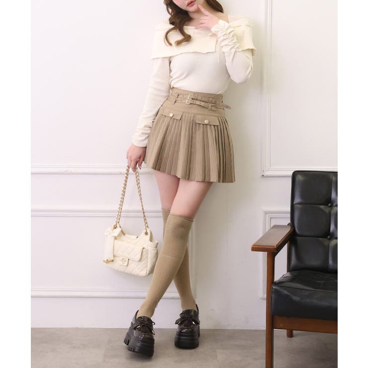 【one after another】【SMサイズ展開あり】ダブルベルト付きプリ… | NICE CLAUP / OLIVE des OLIVE　OUTLET | 詳細画像11 