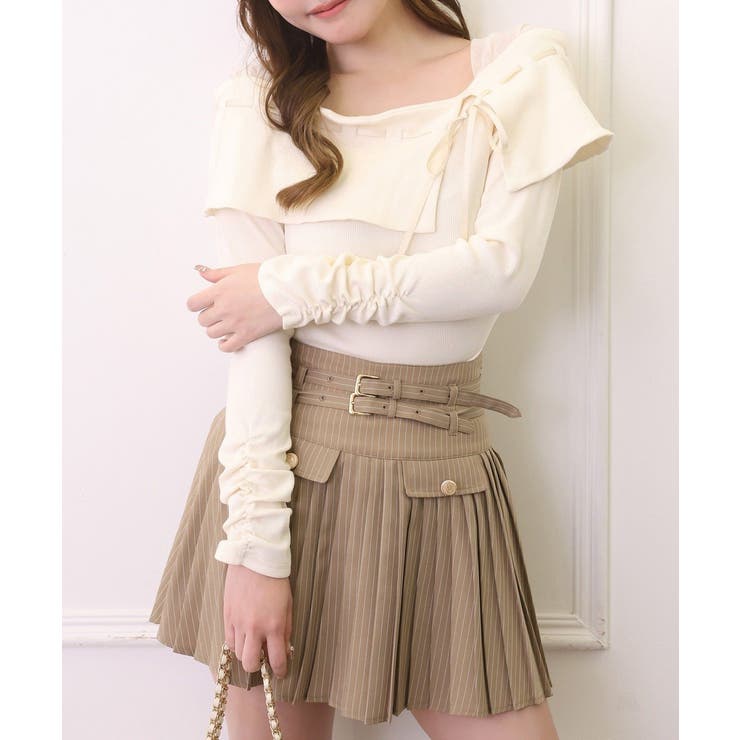 【one after another】【SMサイズ展開あり】ダブルベルト付きプリ… | NICE CLAUP / OLIVE des OLIVE　OUTLET | 詳細画像13 