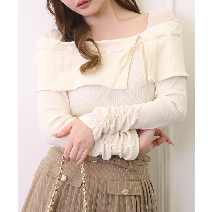 【one after another】【SMサイズ展開あり】ダブルベルト付きプリ… | NICE CLAUP / OLIVE des OLIVE　OUTLET | 詳細画像15 