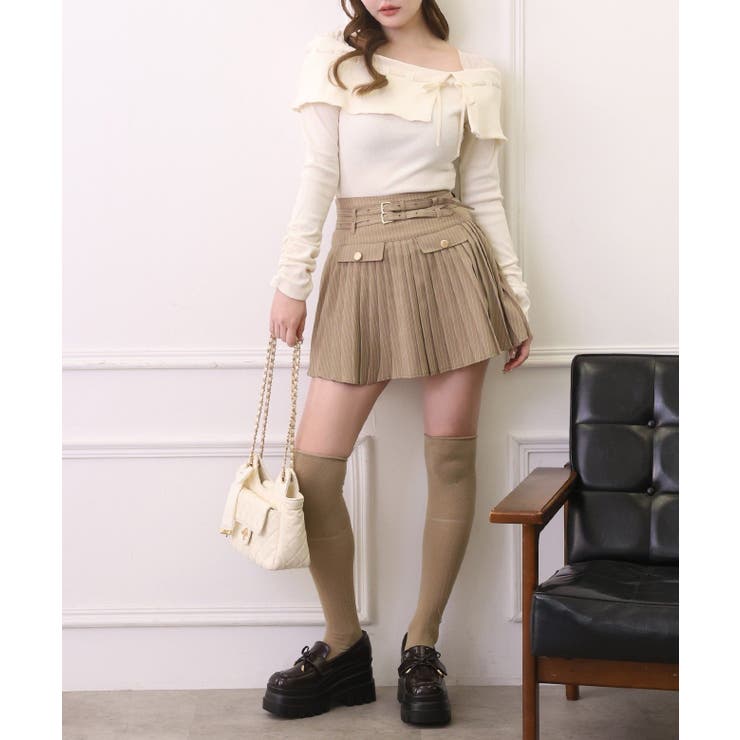 【one after another】【SMサイズ展開あり】ダブルベルト付きプリ… | NICE CLAUP / OLIVE des OLIVE　OUTLET | 詳細画像17 