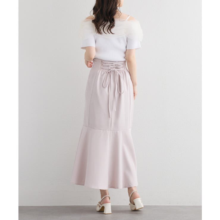 【one after another】バックレースアップマーメイドスカート | NICE CLAUP / OLIVE des OLIVE　OUTLET | 詳細画像22 