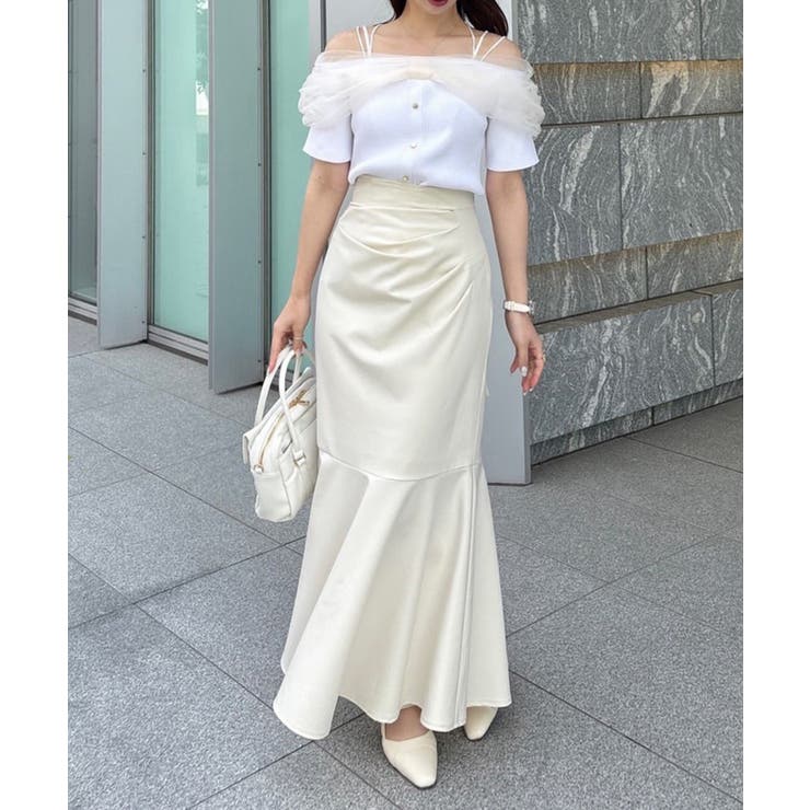【one after another】バックレースアップマーメイドスカート | NICE CLAUP / OLIVE des OLIVE　OUTLET | 詳細画像3 