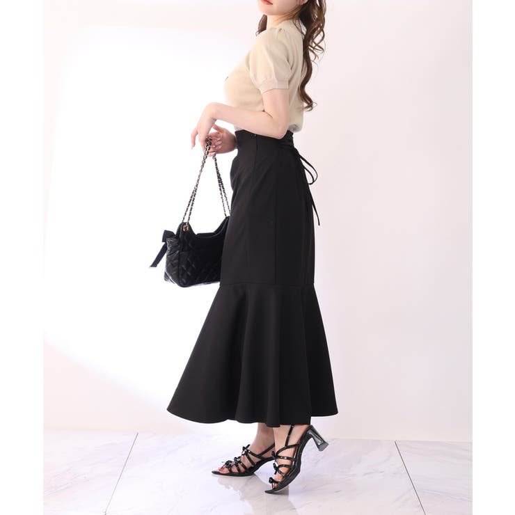 【one after another】バックレースアップマーメイドスカート | NICE CLAUP / OLIVE des OLIVE　OUTLET | 詳細画像14 
