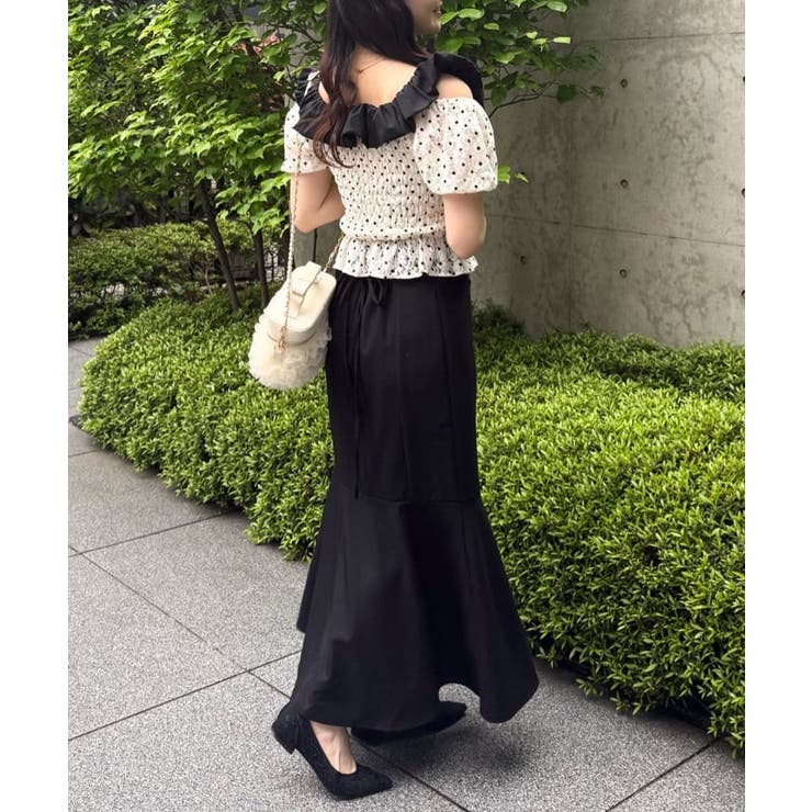 【one after another】バックレースアップマーメイドスカート | NICE CLAUP / OLIVE des OLIVE　OUTLET | 詳細画像25 