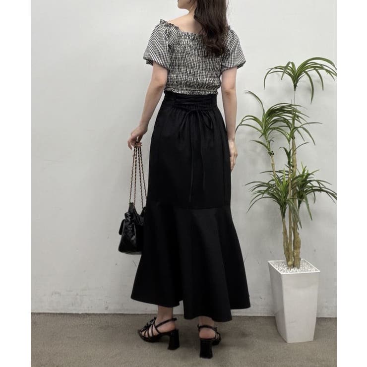 【one after another】バックレースアップマーメイドスカート | NICE CLAUP / OLIVE des OLIVE　OUTLET | 詳細画像31 