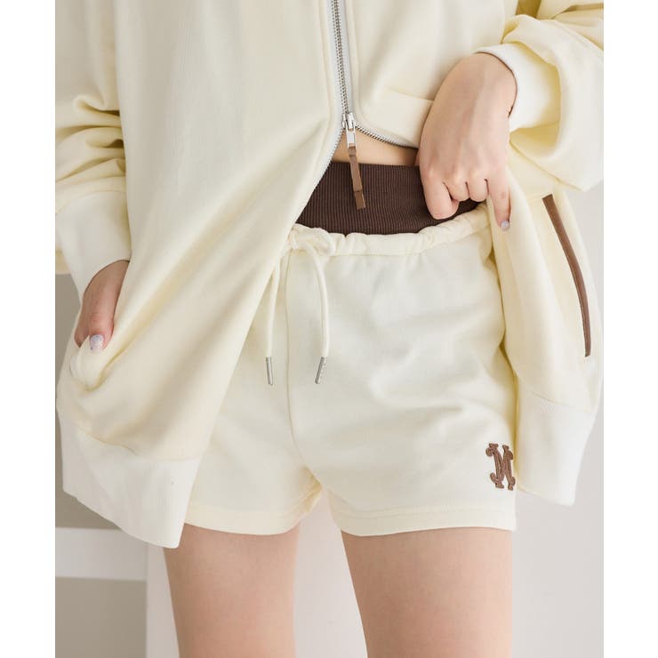 アイボリー | 【one after another】【セットアップ可能】スエットショーパン | NICE CLAUP / OLIVE des OLIVE　OUTLET