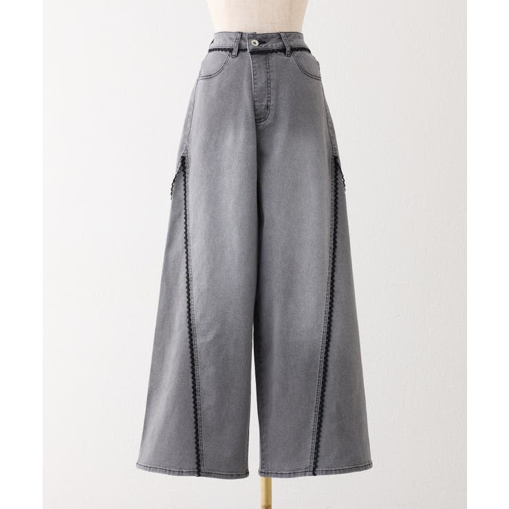 【one after another】レースワイドデニム | NICE CLAUP / OLIVE des OLIVE　OUTLET | 詳細画像20 