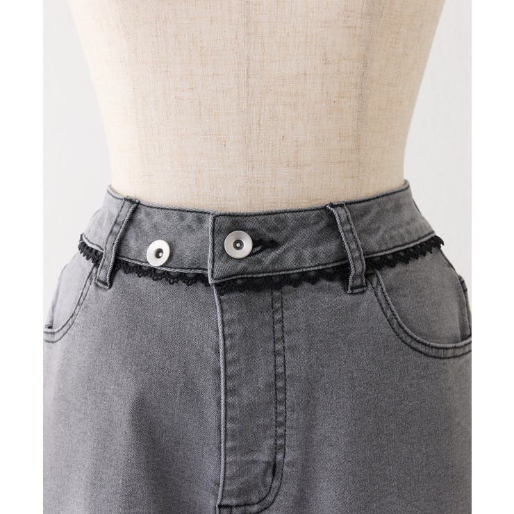 【one after another】レースワイドデニム | NICE CLAUP / OLIVE des OLIVE　OUTLET | 詳細画像23 