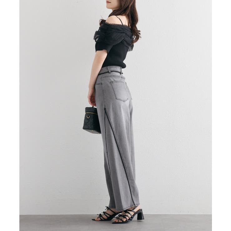 【one after another】レースワイドデニム | NICE CLAUP / OLIVE des OLIVE　OUTLET | 詳細画像17 