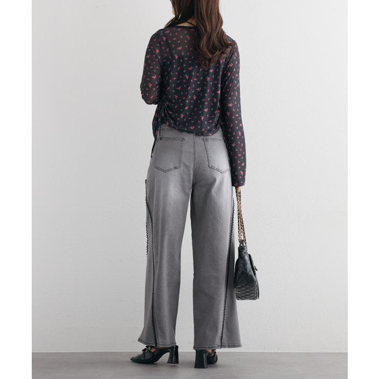 【one after another】レースワイドデニム | NICE CLAUP / OLIVE des OLIVE　OUTLET | 詳細画像19 