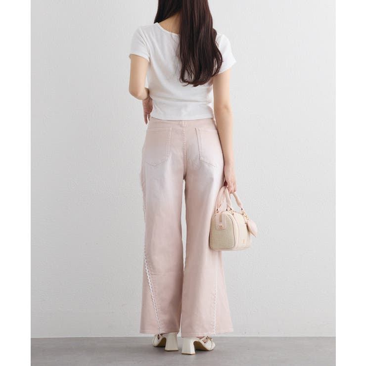 【one after another】レースワイドデニム | NICE CLAUP / OLIVE des OLIVE　OUTLET | 詳細画像12 