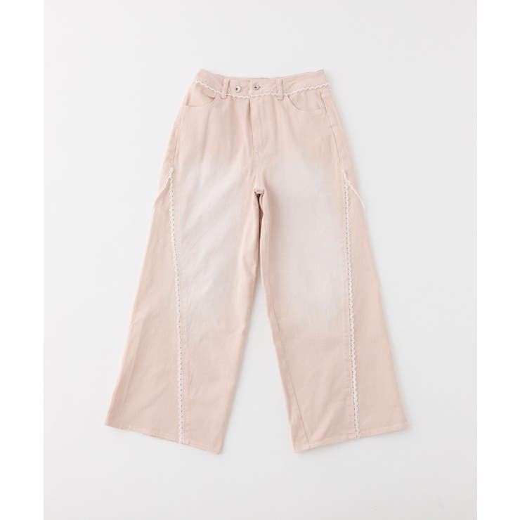【one after another】レースワイドデニム | NICE CLAUP / OLIVE des OLIVE　OUTLET | 詳細画像8 