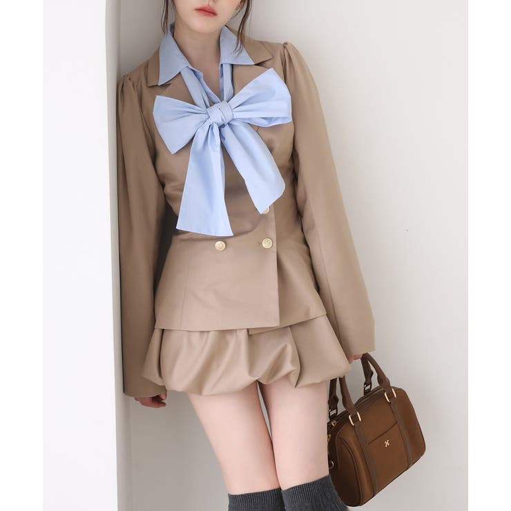 【one after another】【リボン取り外し可能】フロントギャザーボウ… | NICE CLAUP / OLIVE des OLIVE　OUTLET | 詳細画像50 