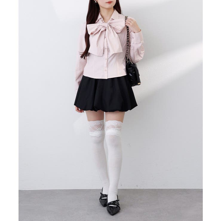 【one after another】【リボン取り外し可能】フロントギャザーボウ… | NICE CLAUP / OLIVE des OLIVE　OUTLET | 詳細画像74 