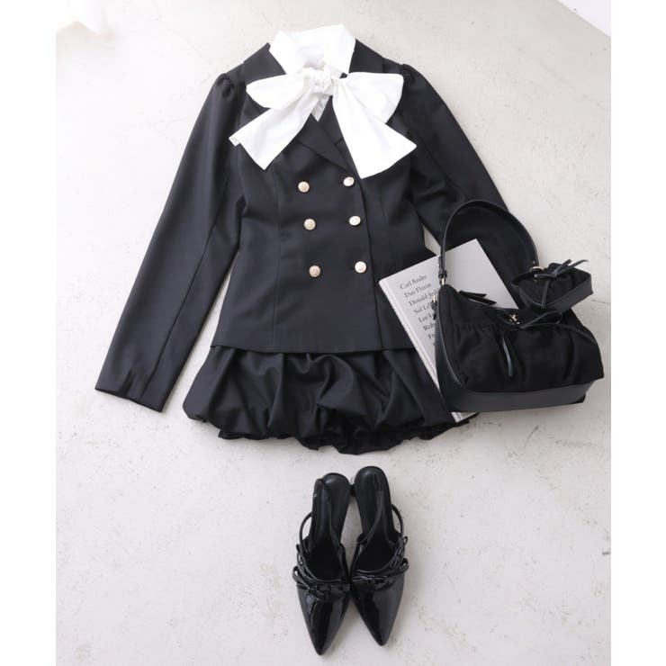 【one after another】【リボン取り外し可能】フロントギャザーボウ… | NICE CLAUP / OLIVE des OLIVE　OUTLET | 詳細画像3 