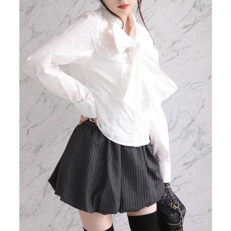 【one after another】【リボン取り外し可能】フロントギャザーボウ… | NICE CLAUP / OLIVE des OLIVE　OUTLET | 詳細画像18 