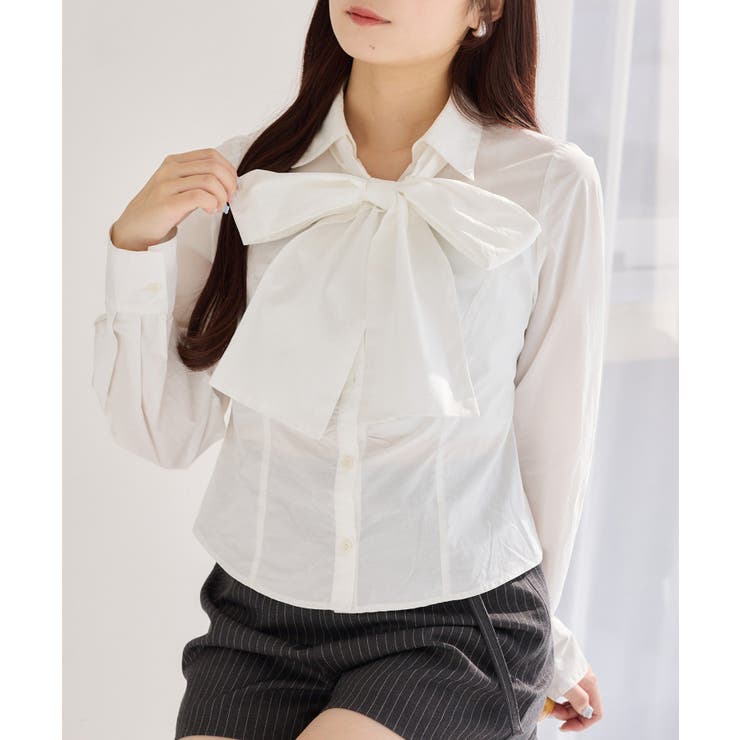 【one after another】【リボン取り外し可能】フロントギャザーボウ… | NICE CLAUP / OLIVE des OLIVE　OUTLET | 詳細画像21 