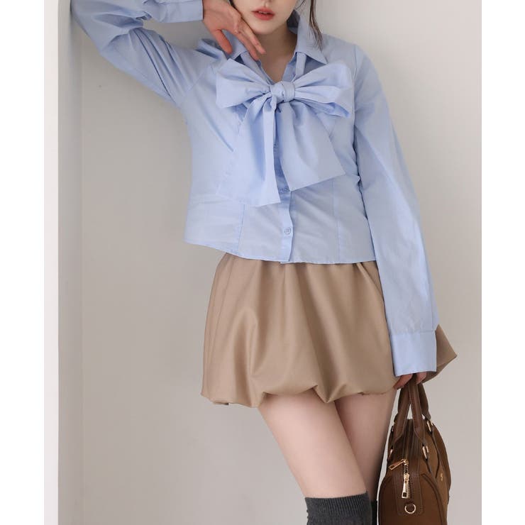 【one after another】【リボン取り外し可能】フロントギャザーボウ… | NICE CLAUP / OLIVE des OLIVE　OUTLET | 詳細画像46 