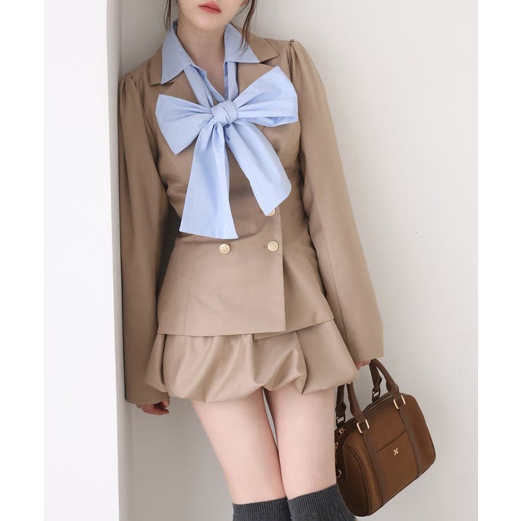 【one after another】【リボン取り外し可能】フロントギャザーボウ… | NICE CLAUP / OLIVE des OLIVE　OUTLET | 詳細画像51 