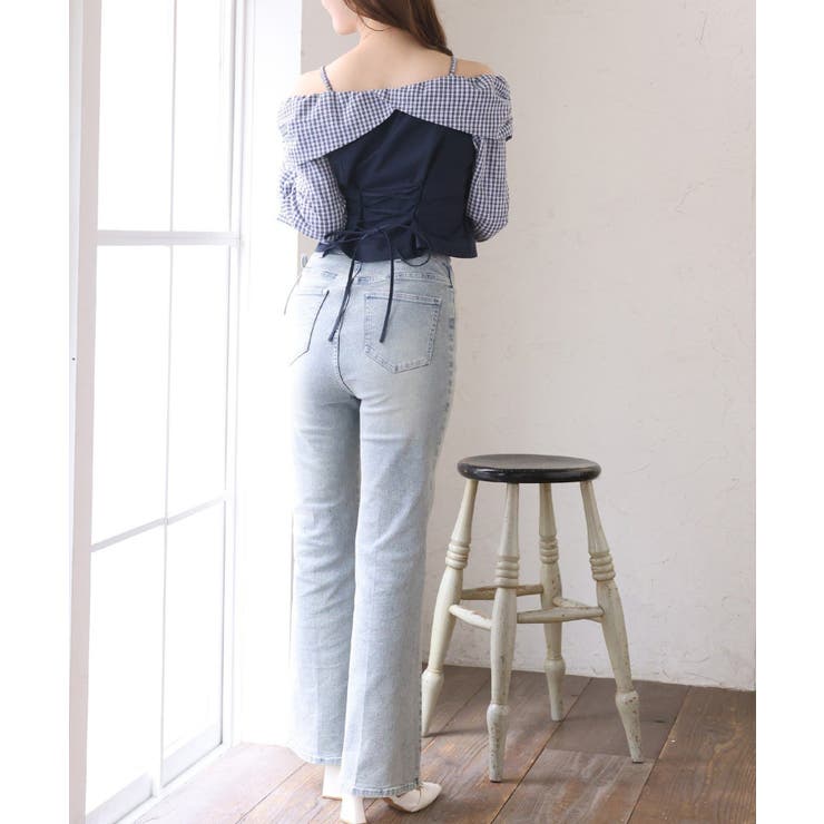 【one after another】レースアップオフショルブラウス | NICE CLAUP / OLIVE des OLIVE　OUTLET | 詳細画像17 