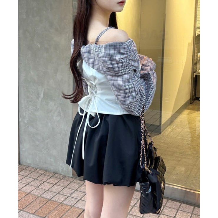 【one after another】レースアップオフショルブラウス | NICE CLAUP / OLIVE des OLIVE　OUTLET | 詳細画像11 