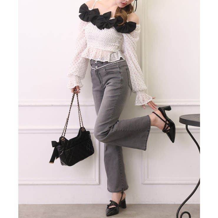 【one after another】シャーリングブラウス | NICE CLAUP / OLIVE des OLIVE　OUTLET | 詳細画像6 