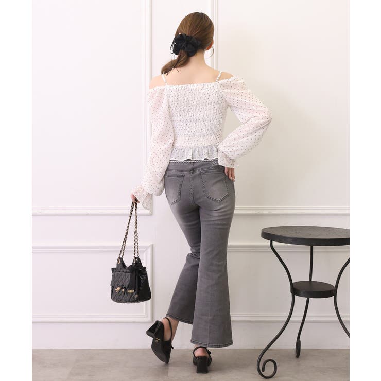 【one after another】シャーリングブラウス | NICE CLAUP / OLIVE des OLIVE　OUTLET | 詳細画像7 