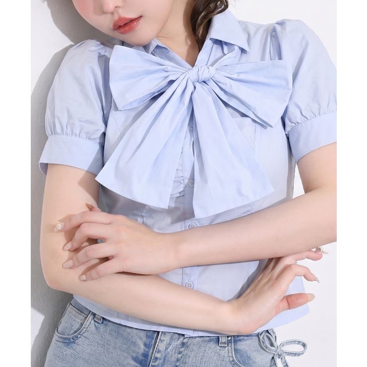 【one after another】半袖ボウタイブラウス | NICE CLAUP / OLIVE des OLIVE　OUTLET | 詳細画像29 