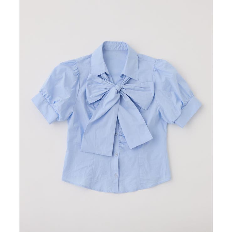 【one after another】半袖ボウタイブラウス | NICE CLAUP / OLIVE des OLIVE　OUTLET | 詳細画像6 