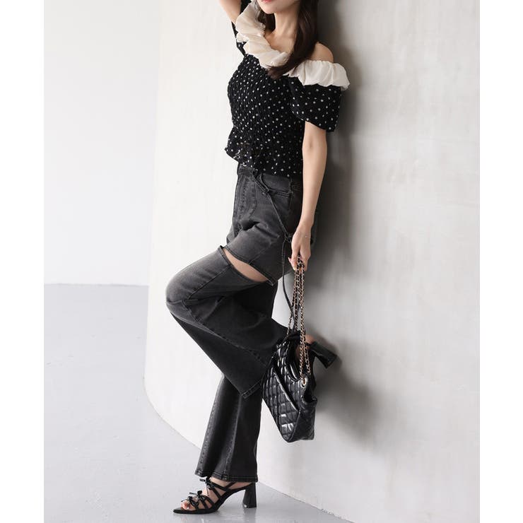 【one after another】シャーリングブラウス | NICE CLAUP / OLIVE des OLIVE　OUTLET | 詳細画像11 