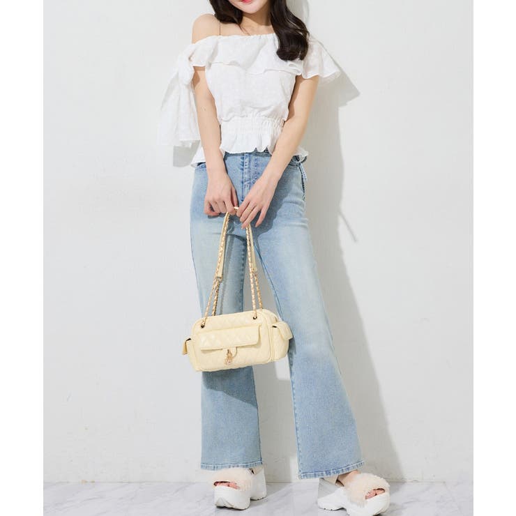 【one after another】ワンショルリボンブラウス | NICE CLAUP / OLIVE des OLIVE　OUTLET | 詳細画像6 