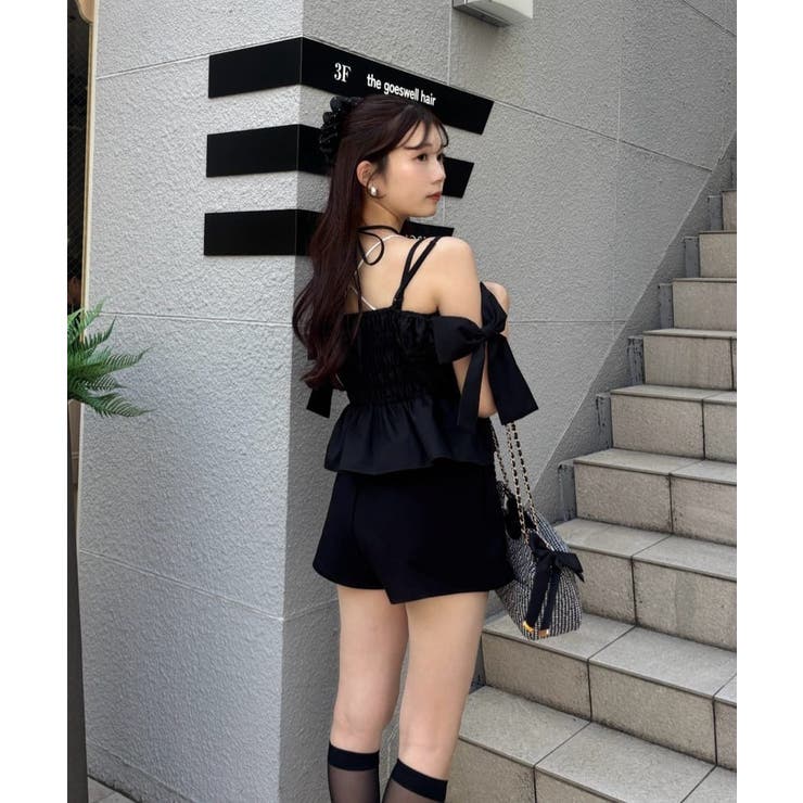 【one after another】サイドリボンオフショルブラウス | NICE CLAUP / OLIVE des OLIVE　OUTLET | 詳細画像47 