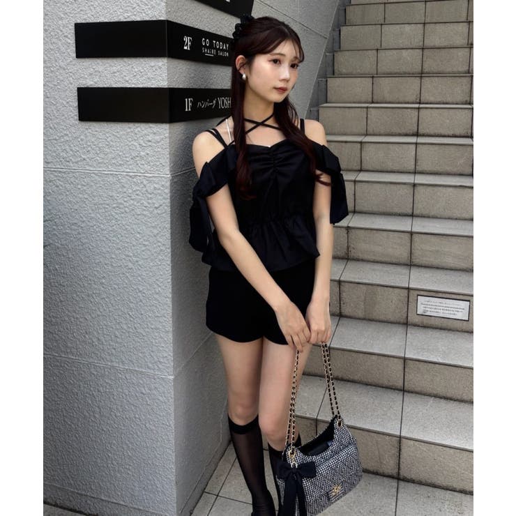 【one after another】サイドリボンオフショルブラウス | NICE CLAUP / OLIVE des OLIVE　OUTLET | 詳細画像48 