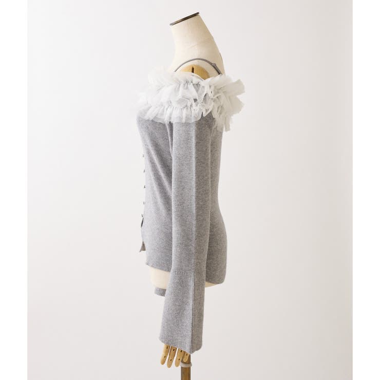 【one after another】チュールフリルオフショルニット | NICE CLAUP / OLIVE des OLIVE　OUTLET | 詳細画像38 