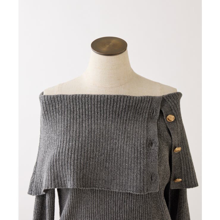 【one after another】オフショルラメニット | NICE CLAUP / OLIVE des OLIVE　OUTLET | 詳細画像12 