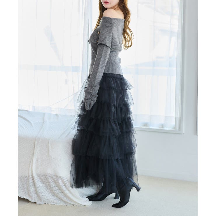 【one after another】オフショルラメニット | NICE CLAUP / OLIVE des OLIVE　OUTLET | 詳細画像16 