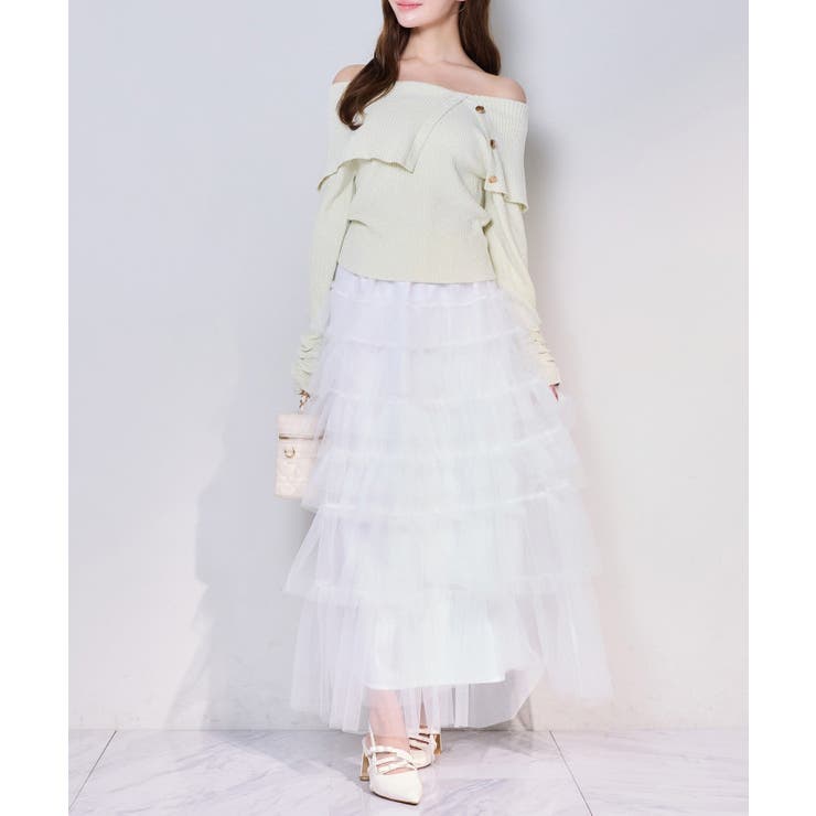 【one after another】オフショルラメニット | NICE CLAUP / OLIVE des OLIVE　OUTLET | 詳細画像26 